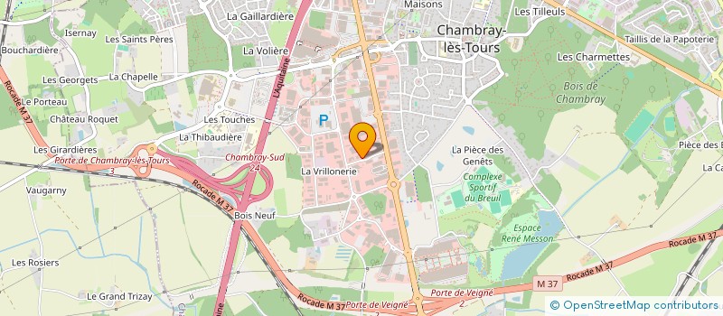 localisation de l'entreprise MONTS PROJET CUISINE à CHAMBRAY-LES-TOURS