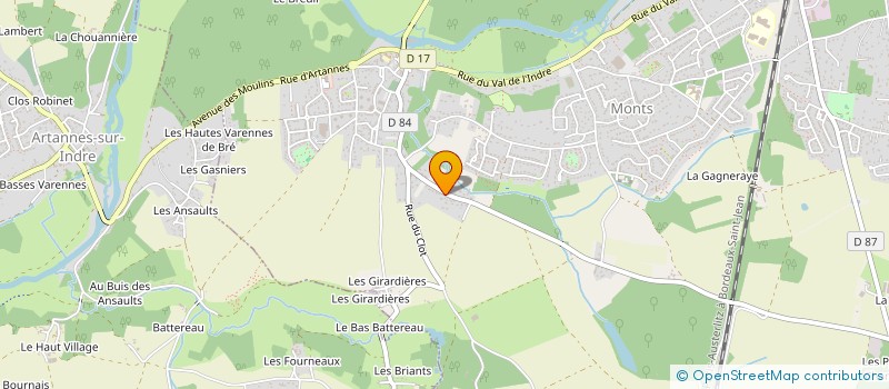 localisation de l'entreprise MONTS PUITS  MONTS