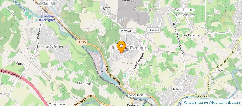 localisation de l'entreprise MONTS SERVICES  BELMONT-D'AZERGUES