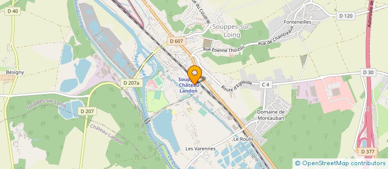 localisation de l'entreprise MONTSALVY à SOUPPES-SUR-LOING