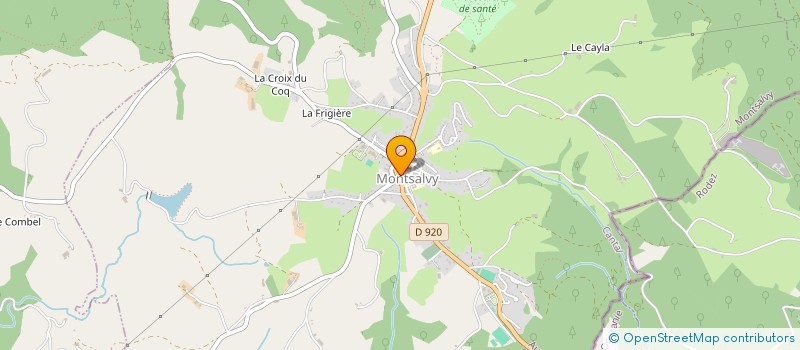 localisation de l'entreprise MONTSALVY HANDBALL CLUB à MONTSALVY