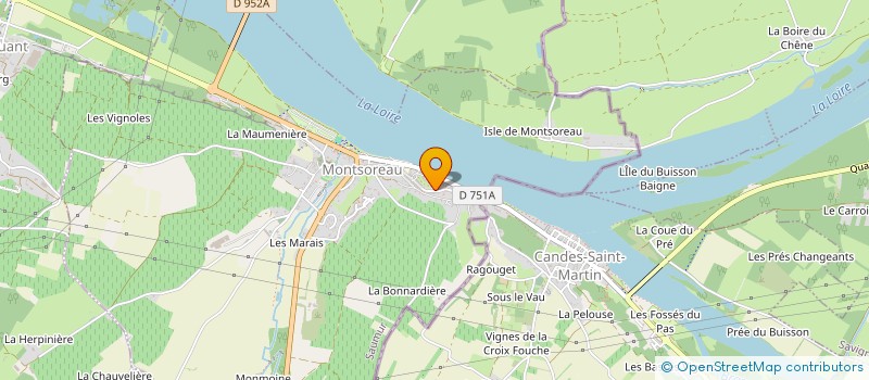 localisation de l'entreprise MONTSORELLI à MONTSOREAU