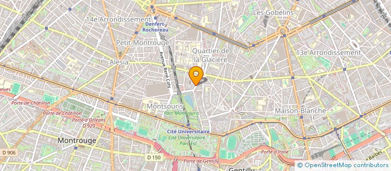 localisation de l'entreprise MONTSOURIS CONSEILS  PARIS