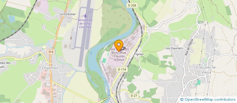 localisation de l'entreprise MONTSPORT à CREUZIER-LE-VIEUX