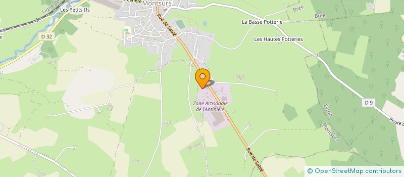 localisation de l'entreprise MONTSURS AUTO'S  MONTSURS