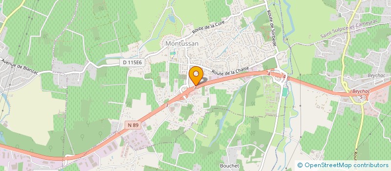 localisation de l'entreprise MONTU100 PNEUS  MONTUSSAN