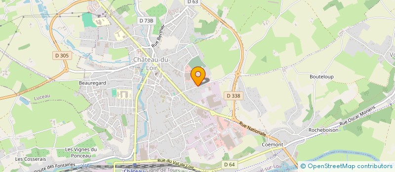 localisation de l'entreprise MONTVAL LOISIRS ET BRICOLAGE  MONTVAL-SUR-LOIR