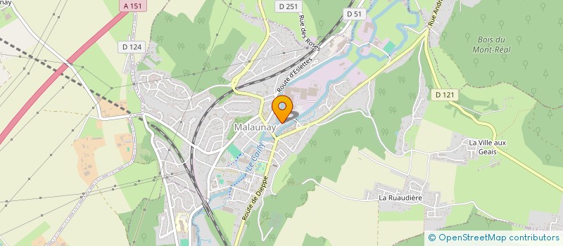 localisation de l'entreprise MONTVILLE BADMINTON LOISIRS  MALAUNAY