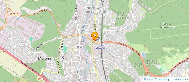 localisation de l'entreprise MONTVILLE IMMOBILIER à NOTRE-DAME-DE-BONDEVILLE