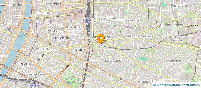 localisation de l'entreprise MONTVUAGNARD - BERNARD  LYON