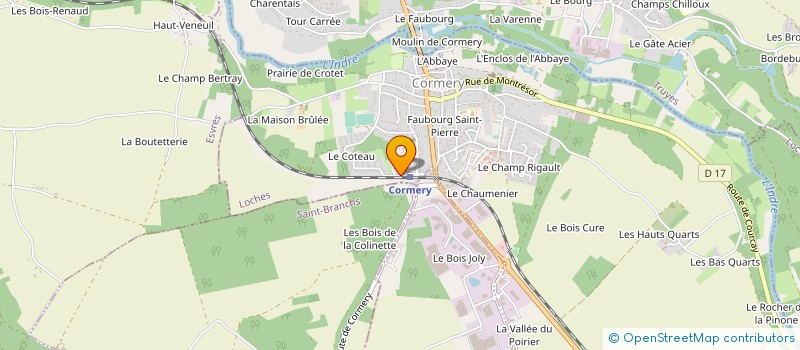 localisation de l'entreprise MONTY-PETONS PUBLICATIONS à CORMERY