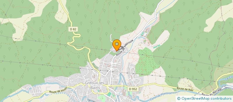 localisation de l'entreprise MONTZANI  GREOUX-LES-BAINS