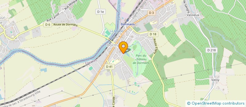 localisation de l'entreprise MONUMENT VICT MARNE OSSUAIRE  DORMANS