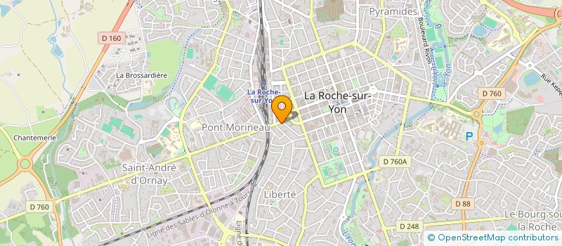 localisation de l'entreprise MONVIET à LA ROCHE-SUR-YON