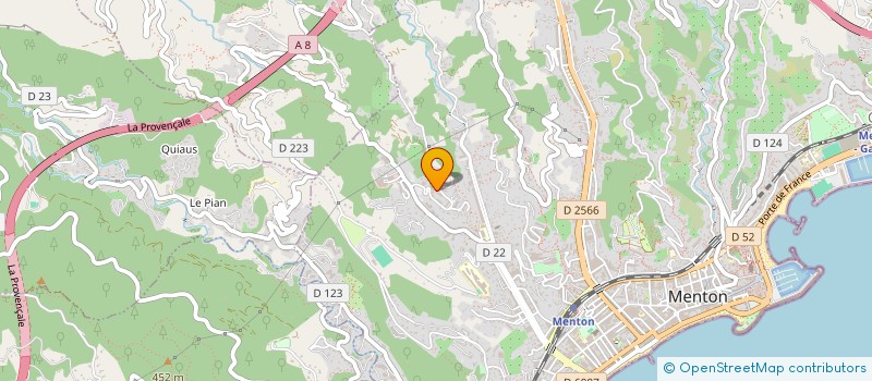 localisation de l'entreprise MONVIET GRIP MACHINERIE VIVANTE à MENTON
