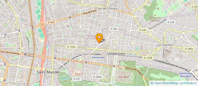 localisation de l'entreprise MONVILLE FRANC à VINCENNES