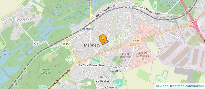 localisation de l'entreprise MONVTC à MENNECY