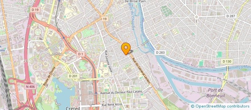 localisation de l'entreprise MONYD  CRETEIL