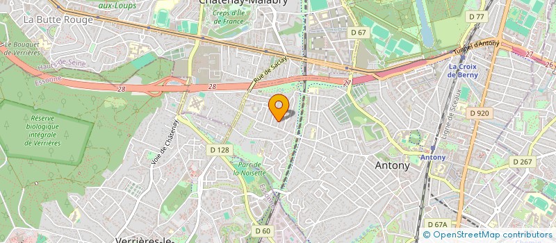 localisation de l'entreprise MONYOGAPOSTURAL à ANTONY