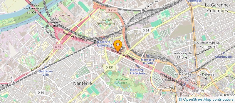 localisation de l'entreprise MOOD DRINKS à NANTERRE