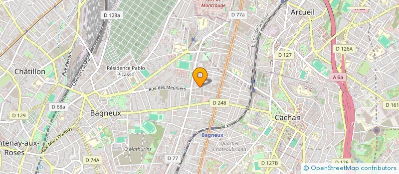 localisation de l'entreprise MOODIN à BAGNEUX