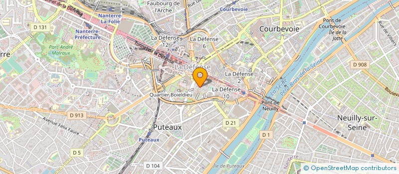 localisation de l'entreprise MOODY'S ANALYTICS SAS  PUTEAUX