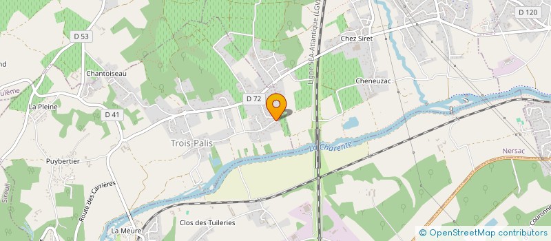 localisation de l'entreprise MOON à NERSAC