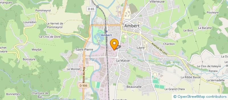 localisation de l'entreprise MOON  AMBERT