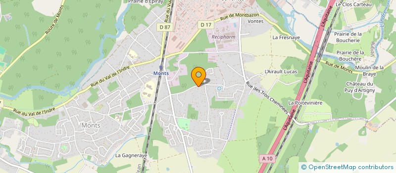 localisation de l'entreprise MOON  MONTS