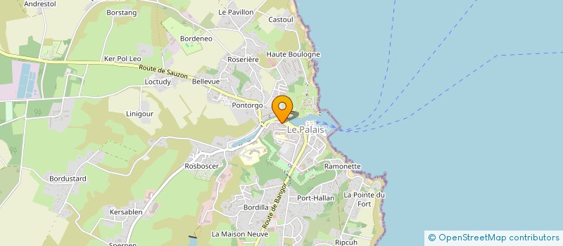 localisation de l'entreprise MOON BREAK  LE PALAIS