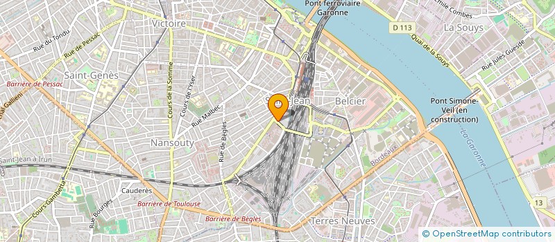 localisation de l'entreprise MOON CREATIVE WORKSPACE  BORDEAUX