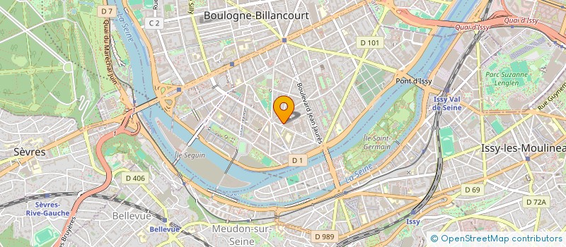 localisation de l'entreprise MOON D'ORIENT à BOULOGNE-BILLANCOURT