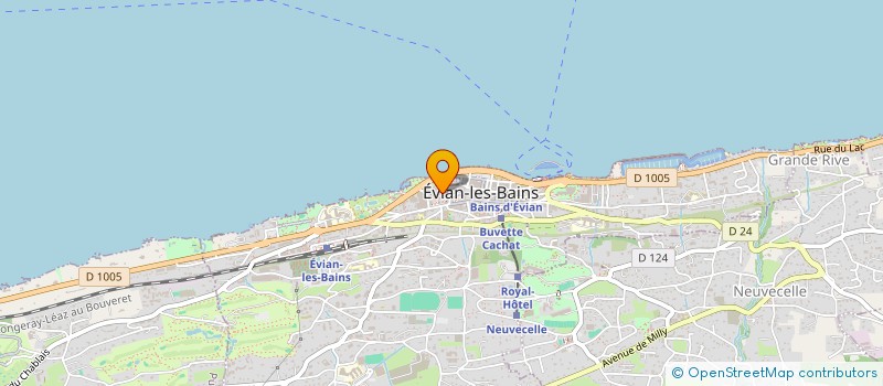 localisation de l'entreprise MOON LAC SCI  EVIAN-LES-BAINS