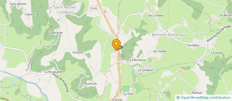 localisation de l'entreprise MOON MEDICAL EQUIPEMENT  SAINT-MICHEL-LOUBEJOU