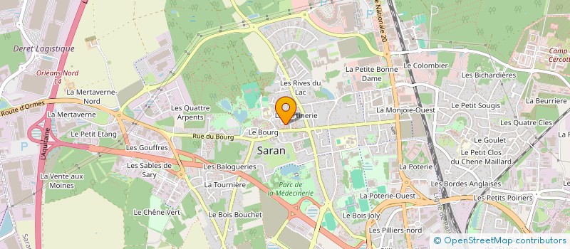 localisation de l'entreprise MOON RUNNERS à SARAN