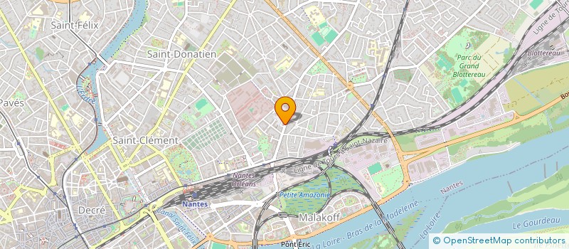 localisation de l'entreprise MOON'S PIZZA à NANTES