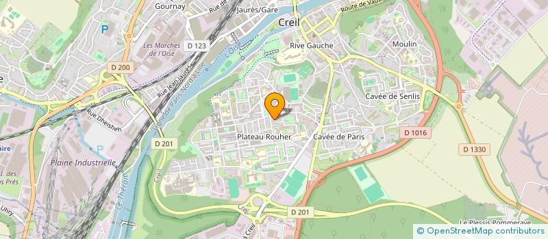 localisation de l'entreprise MOON SERVICES à CREIL