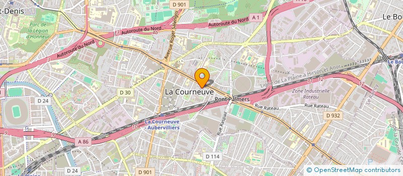 localisation de l'entreprise MOON WOK à LA COURNEUVE