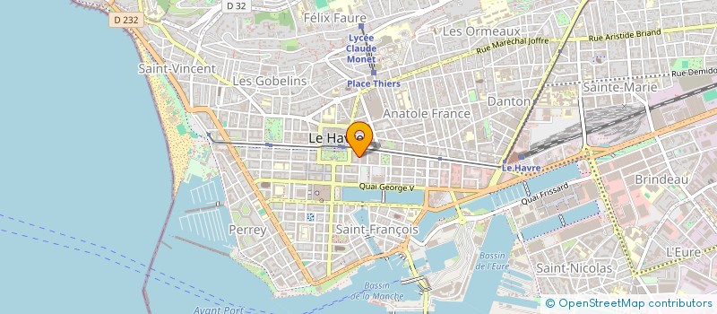 localisation de l'entreprise MOONAHE  LE HAVRE