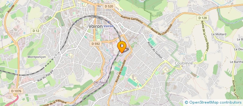 localisation de l'entreprise MOONEVENT à VOIRON