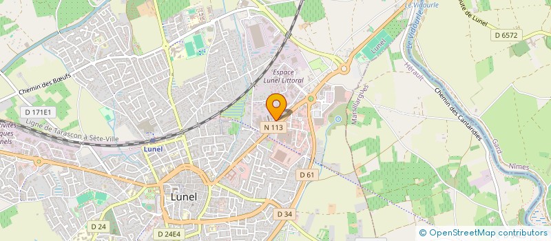 localisation de l'entreprise MOONSCOPE à LUNEL