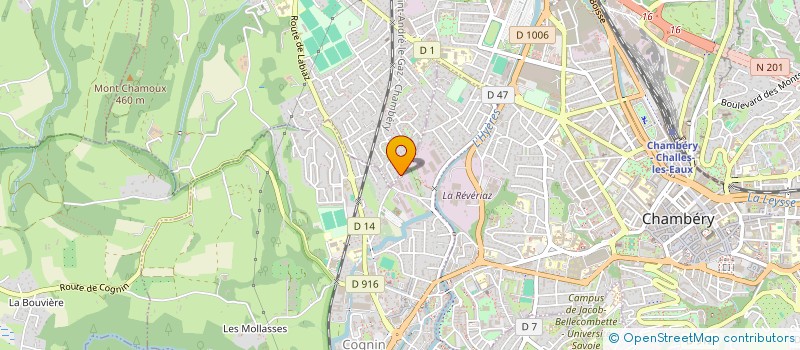 localisation de l'entreprise MOONSHED à CHAMBERY