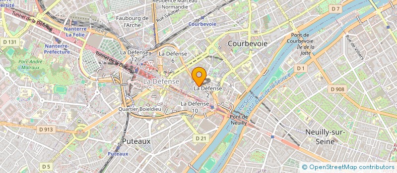 localisation de l'entreprise MOONSHOT-INTERNET  COURBEVOIE