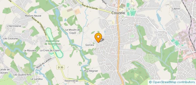 localisation de l'entreprise MOONSTONE à COUZEIX
