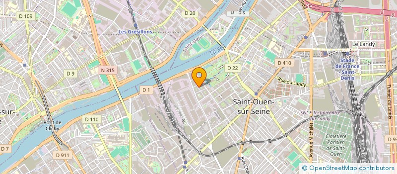 localisation de l'entreprise MOONSTYLISTE à SAINT-OUEN-SUR-SEINE