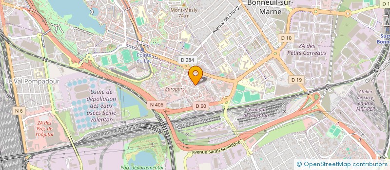 localisation de l'entreprise MOONTEL à CRETEIL