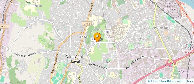 localisation de l'entreprise MOOREA 21  SAINT-GENIS-LAVAL