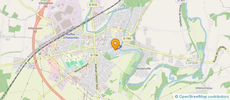 localisation de l'entreprise MOOREA  RUFFEC