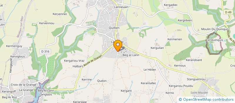 localisation de l'entreprise MOOREA  CLOHARS-CARNOET