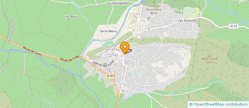 localisation de l'entreprise MOOREA SELLERIE  PIERREFEU-DU-VAR